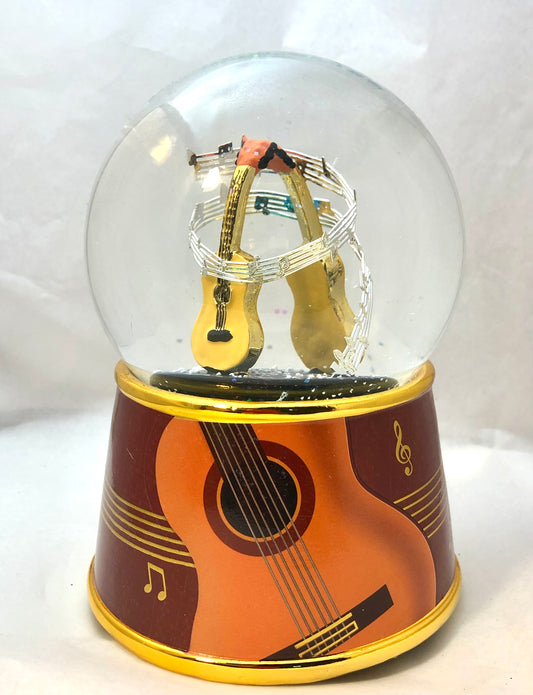 Sfera di neve con chitarra