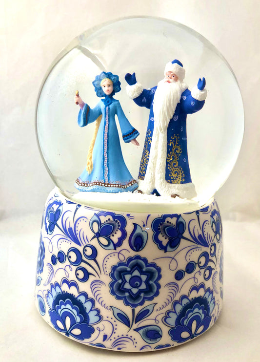 Carillon con babbo natale in blu